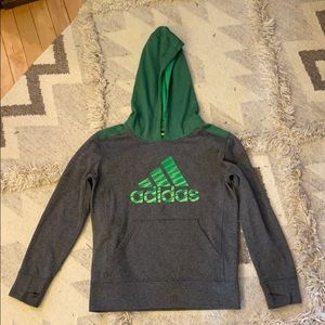 Adidas light fleece Boys hoodie.